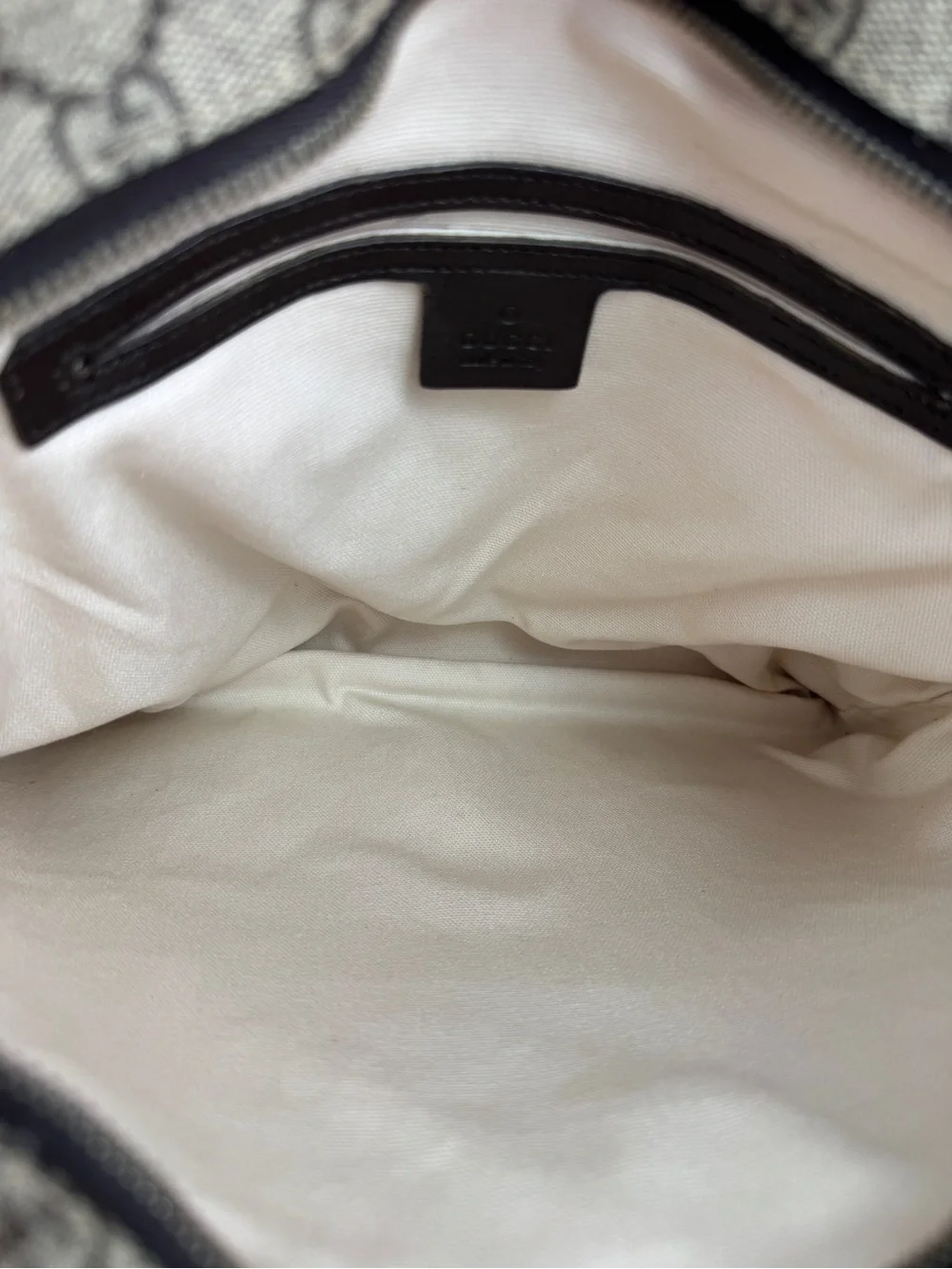 Gucci Flat GG Supreme Brown GG Canvas Crossbody Bag